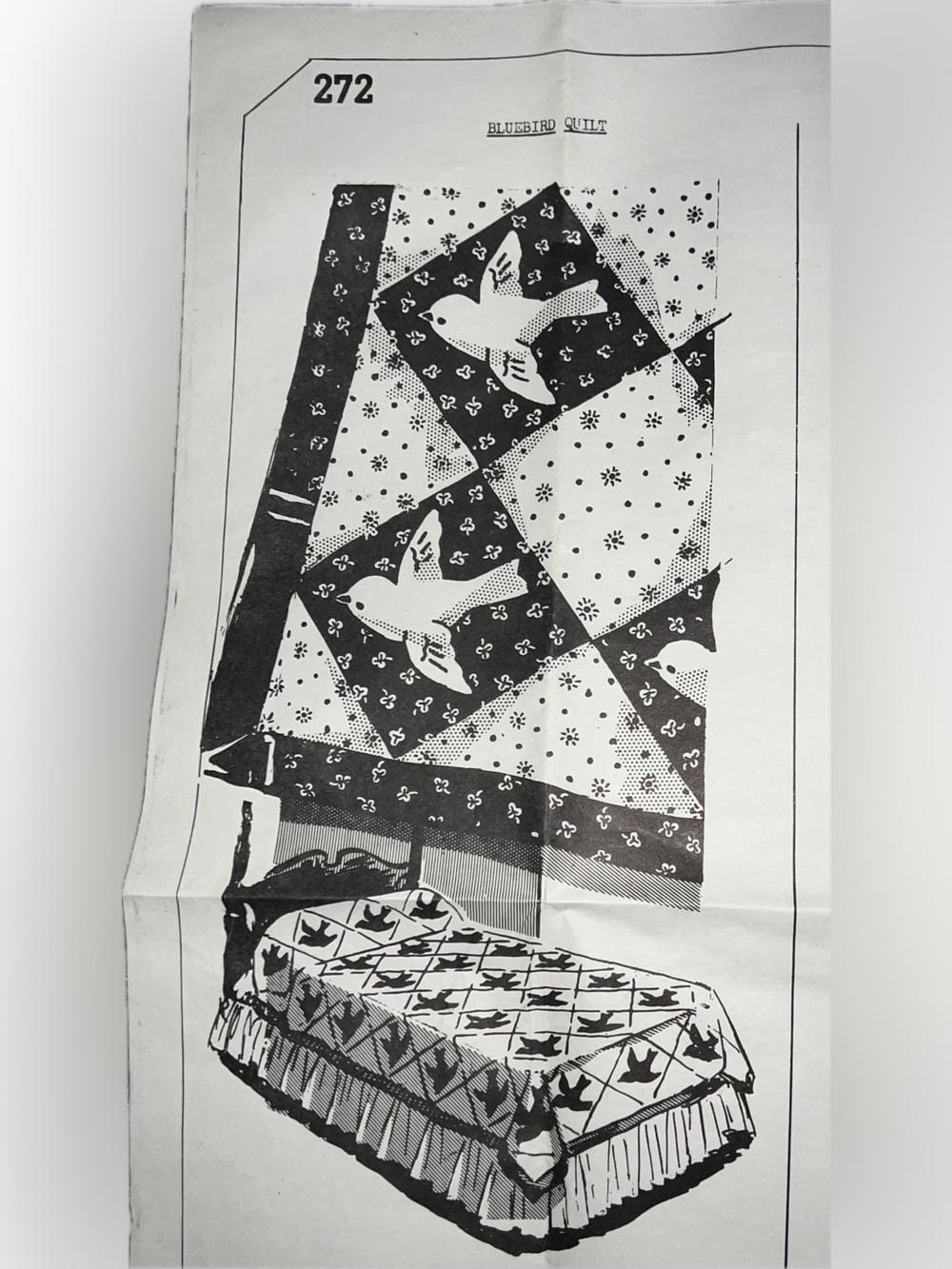 🍄 Vintage New Bluebird Quilt 272 Patterns Quilting Seeing  Craft Handmade